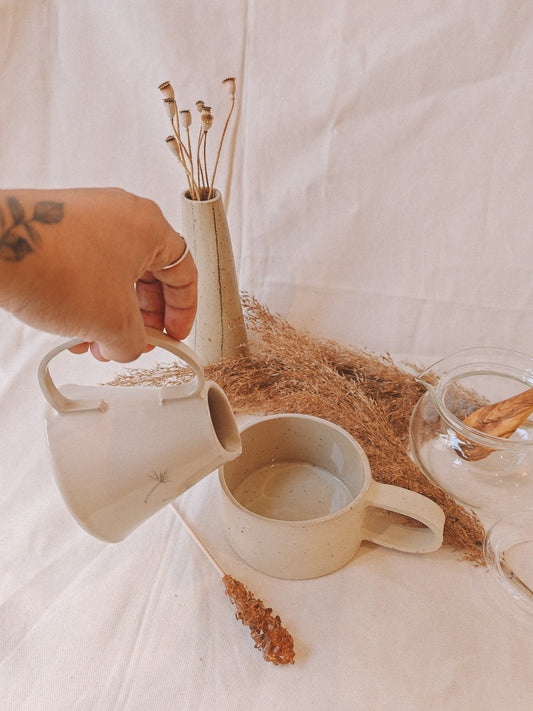 Keramik Milchkännchen - Löwenzahn