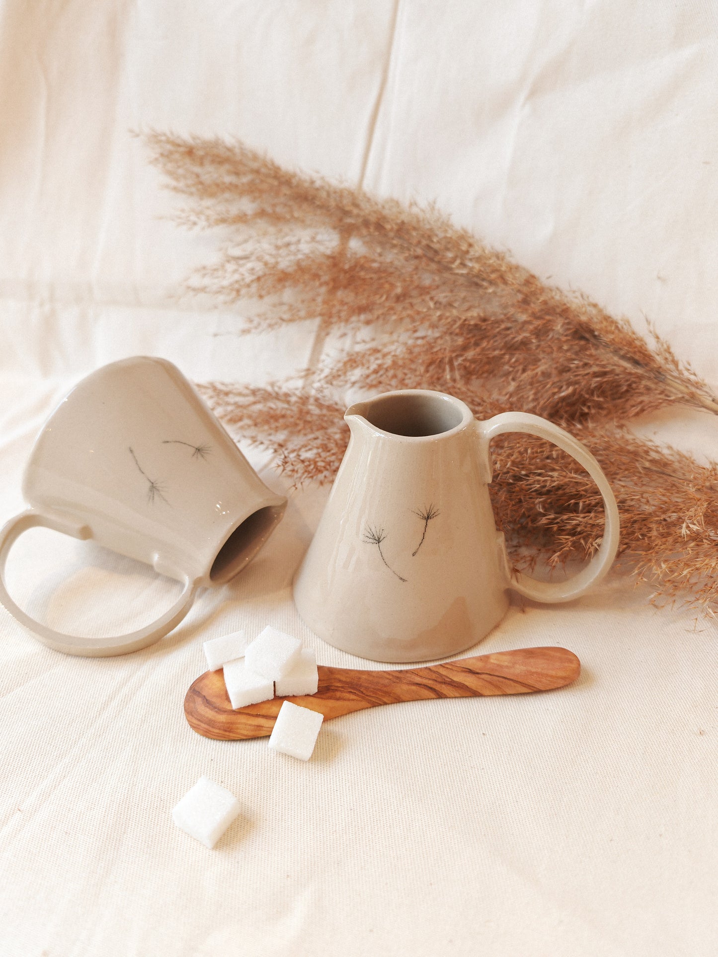 Keramik Milchkännchen - Löwenzahn