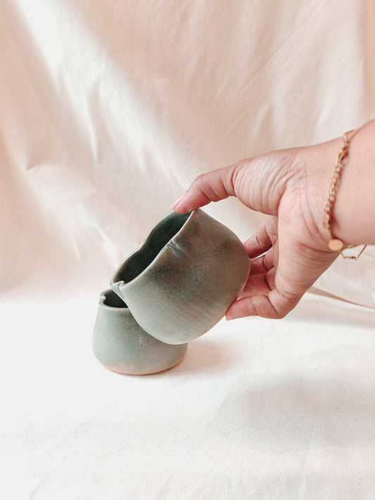 Keramik - Tulpenvase - Grün