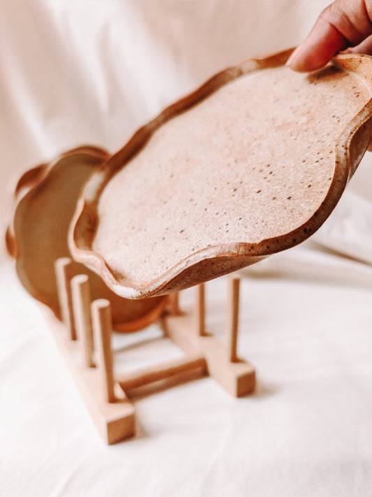 Keramikteller - Braun