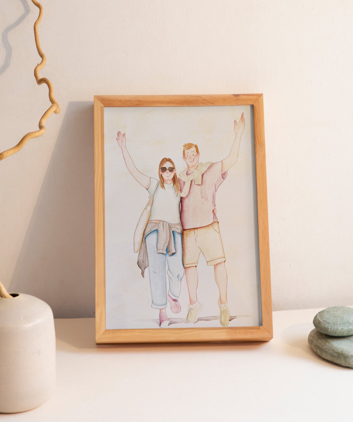 Personalisierte Aquarell-Illustration
