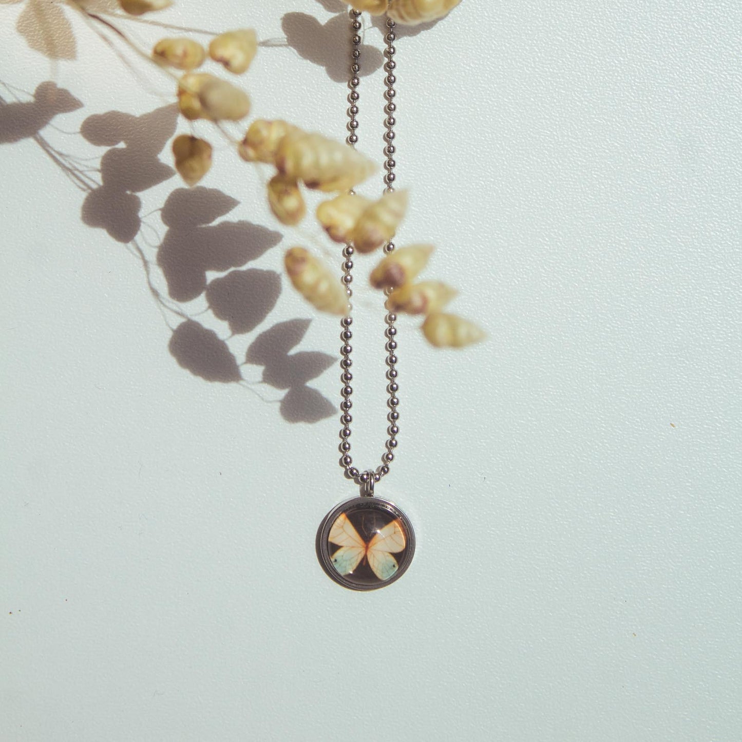Halskette Schmetterling - Collection "Jardineiros" - Edelstahl